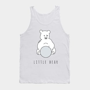 Little Bear Cub Playing Ball Tank Top